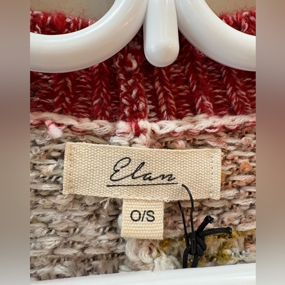 Elan Multicoloured Open Front Cardigan Soft Side Slits One Size NWT - Picture 3 of 12